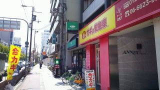 あびこ筋を、まっすぐに南に歩いてください。